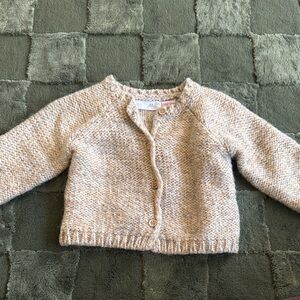 Zara Beige Knit Cardigan
